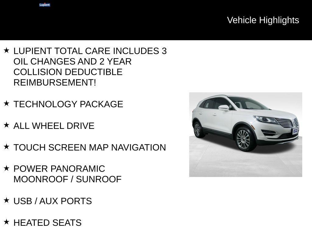 used 2017 Lincoln MKC car, priced at $12,760