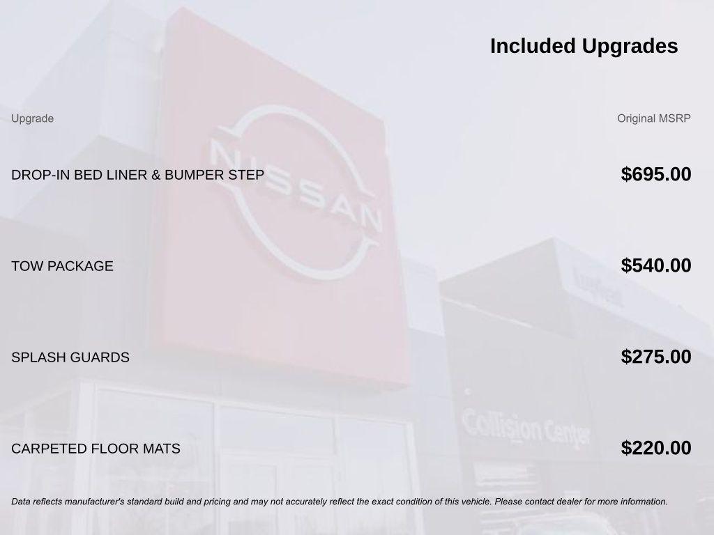 new 2026 Nissan Frontier car, priced at $40,044