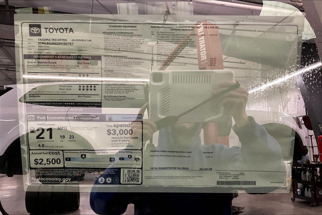 new 2025 Toyota Tacoma car, priced at $48,137