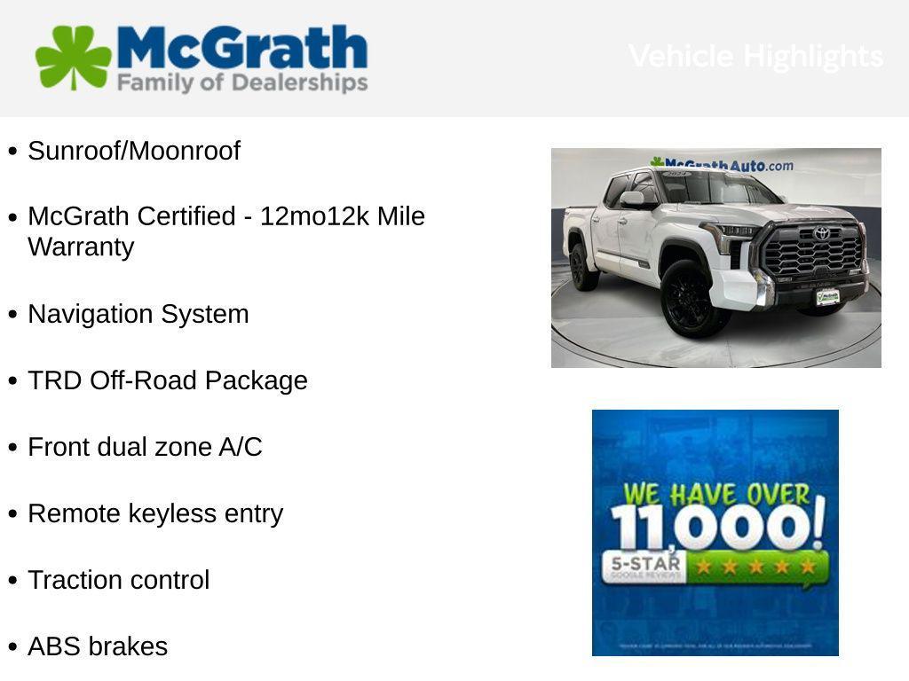 used 2024 Toyota Tundra Hybrid car, priced at $52,582