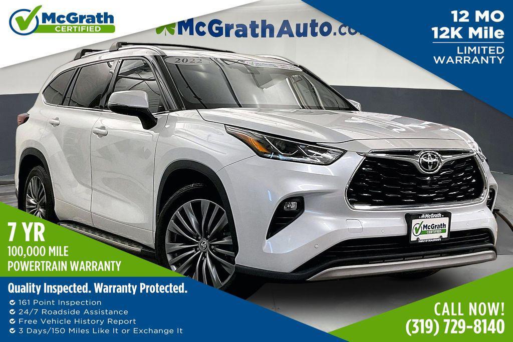 used 2022 Toyota Highlander car, priced at $42,128