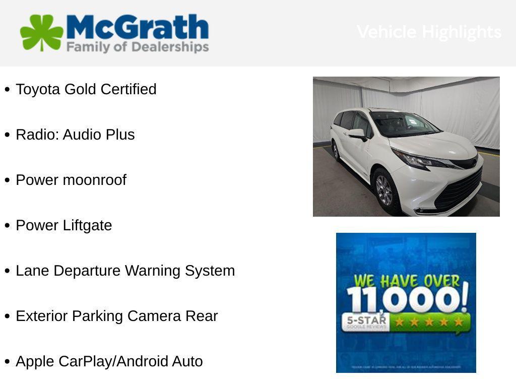 used 2021 Toyota Sienna car, priced at $38,788