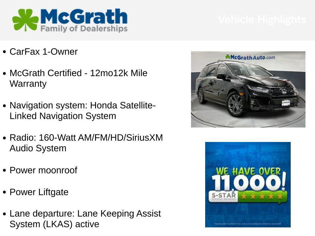 used 2025 Honda Odyssey car, priced at $41,652