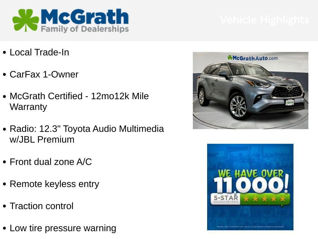 used 2023 Toyota Highlander car, priced at $39,991