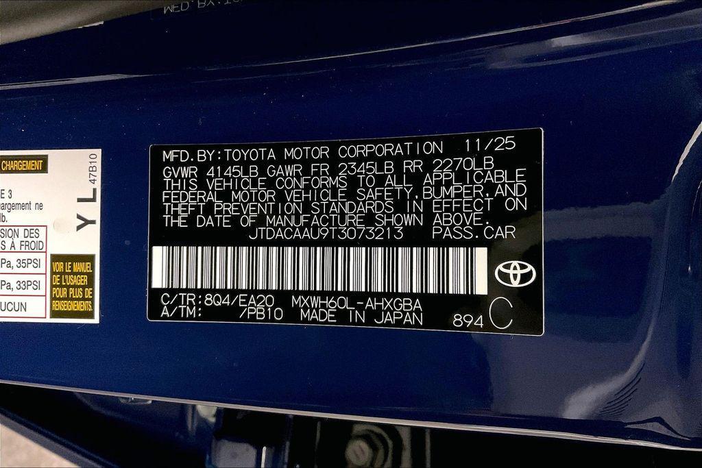 new 2026 Toyota Prius car, priced at $35,519