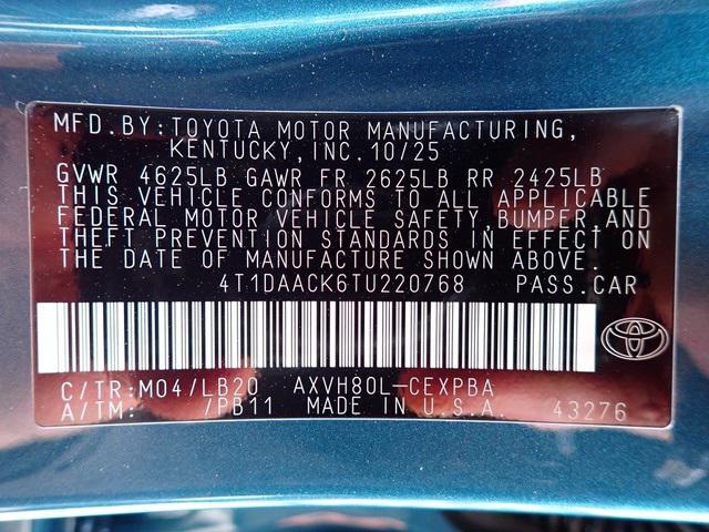 new 2026 Toyota Camry car, priced at $45,192