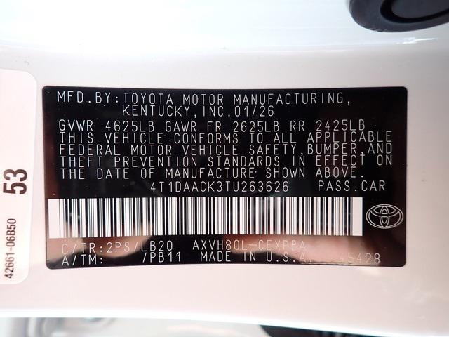 new 2026 Toyota Camry car, priced at $40,366