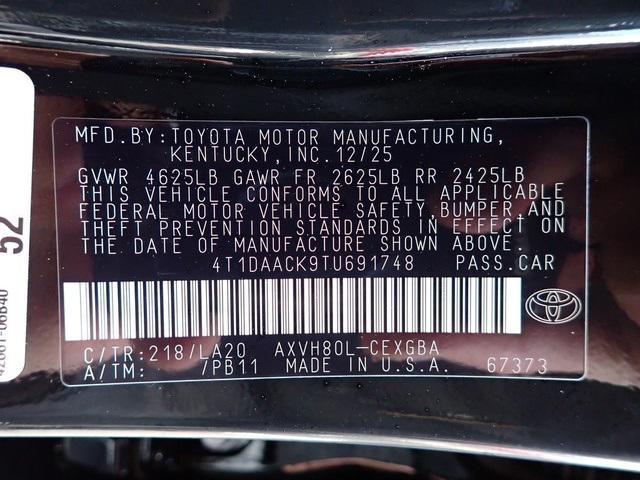 new 2026 Toyota Camry car, priced at $35,839