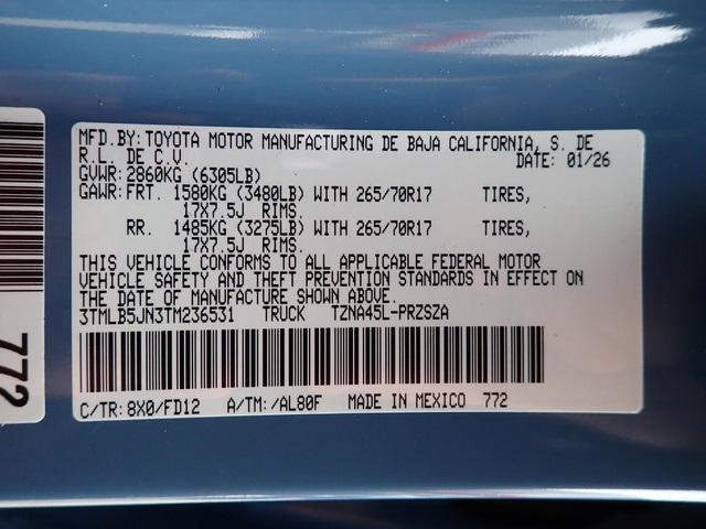 new 2026 Toyota Tacoma car, priced at $54,149