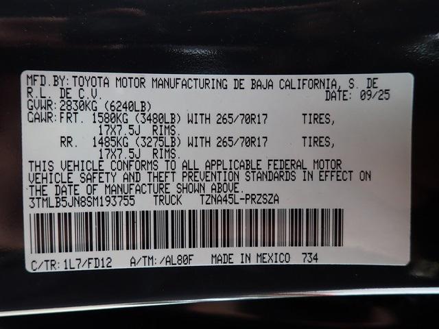 new 2025 Toyota Tacoma car, priced at $44,502