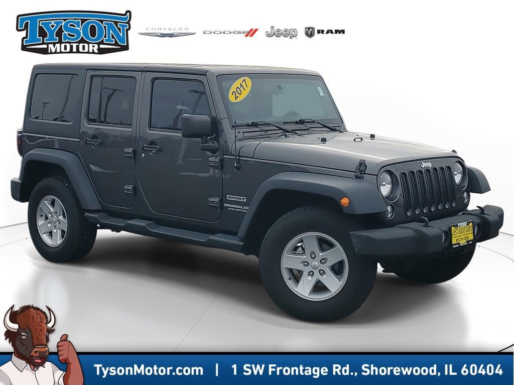 used 2017 Jeep Wrangler Unlimited car, priced at $16,977