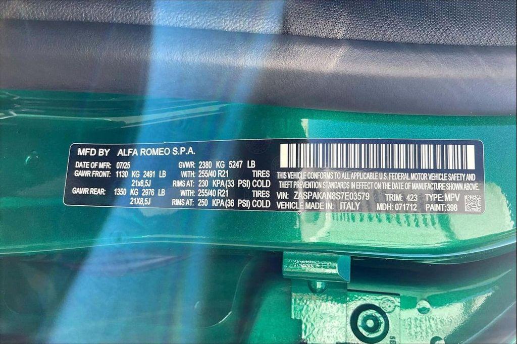 new 2025 Alfa Romeo Stelvio car, priced at $60,720