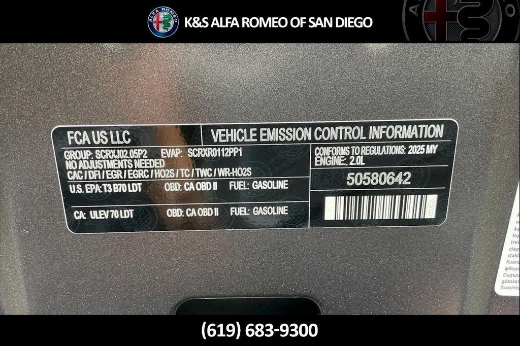 new 2025 Alfa Romeo Stelvio car, priced at $59,215