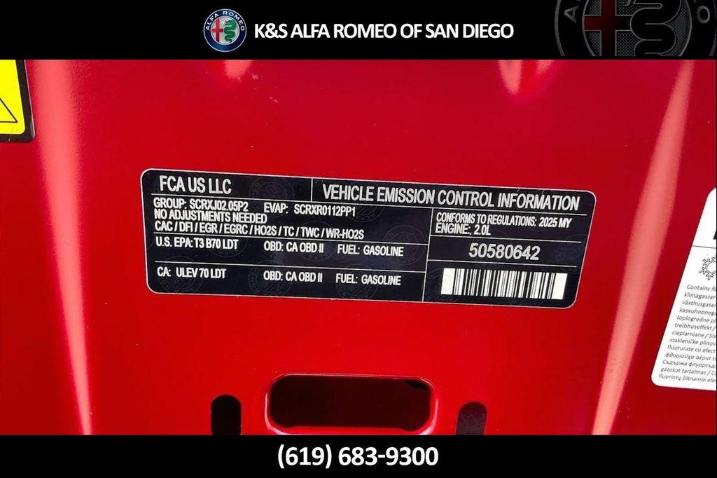 new 2025 Alfa Romeo Stelvio car, priced at $54,940