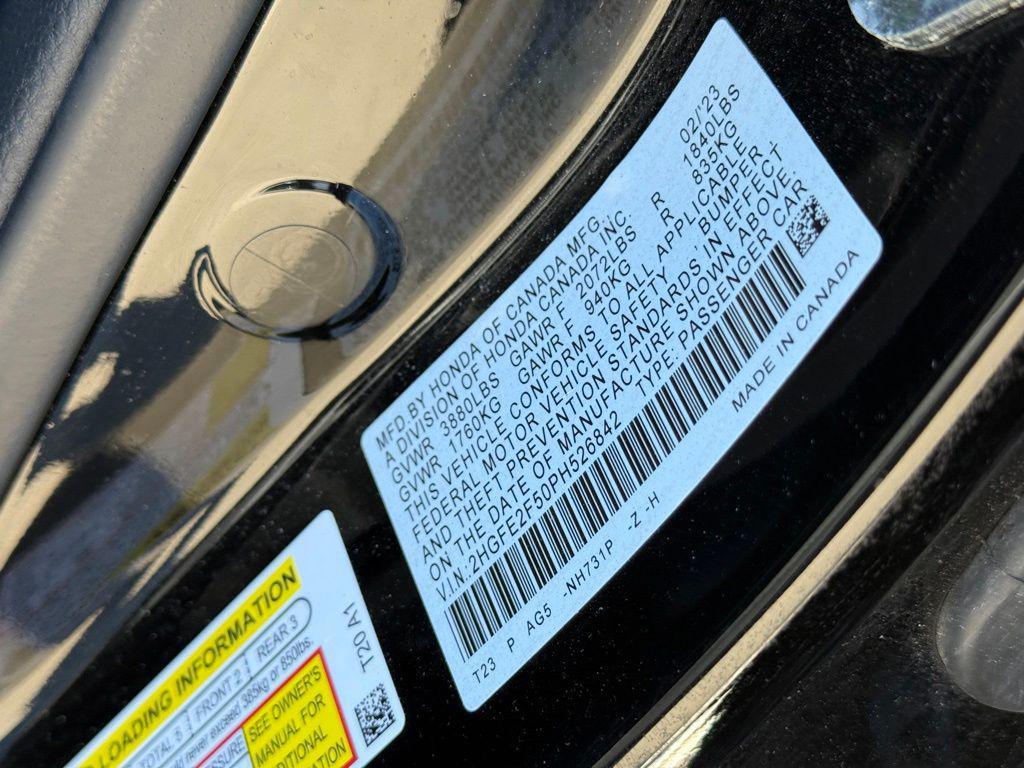 used 2023 Honda Civic car, priced at $23,995