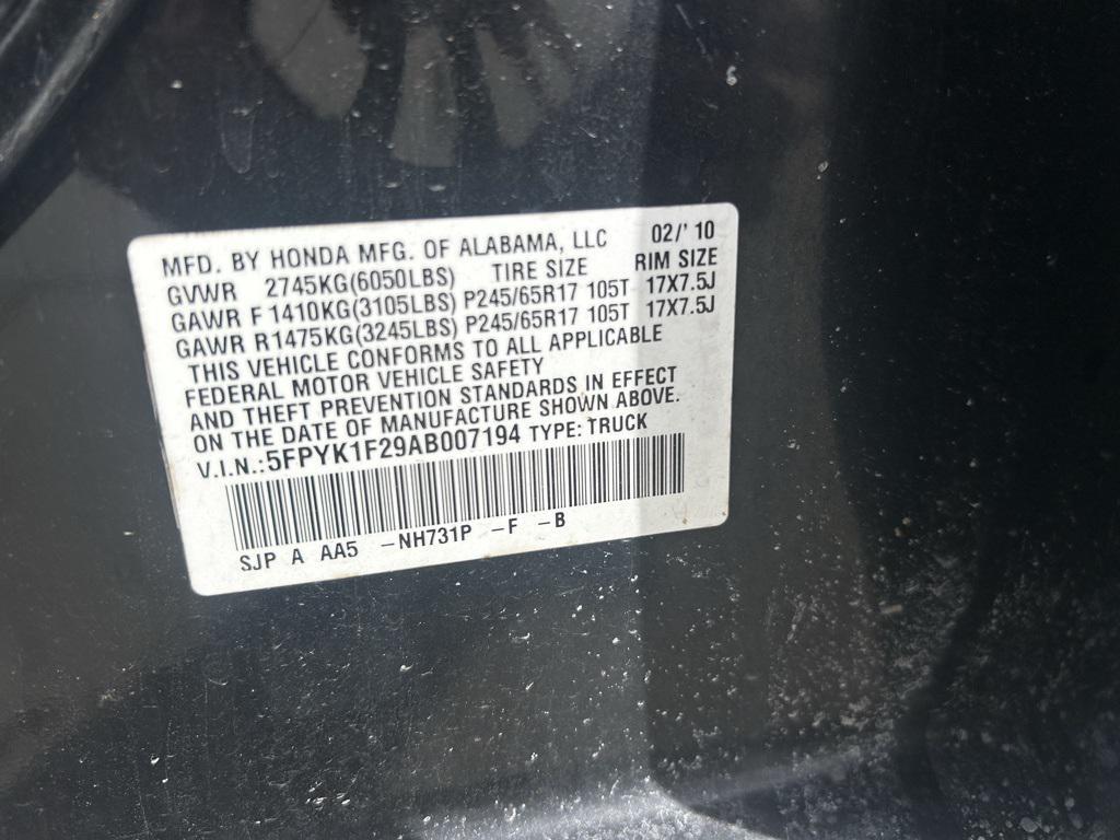 used 2010 Honda Ridgeline car, priced at $4,500