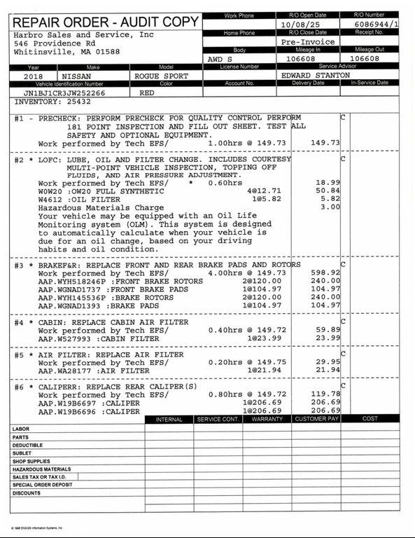 used 2018 Nissan Rogue Sport car, priced at $13,497