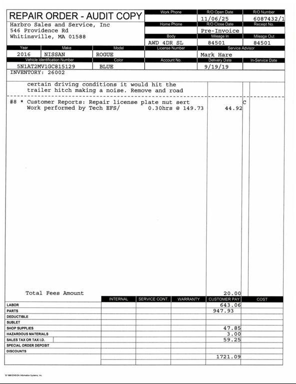 used 2016 Nissan Rogue car, priced at $15,997