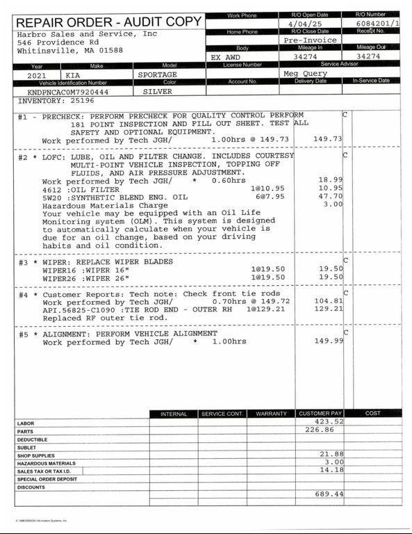 used 2021 Kia Sportage car, priced at $24,997