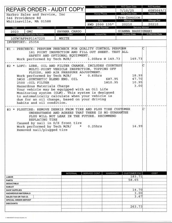 used 2023 GMC Savana 2500 car, priced at $30,997