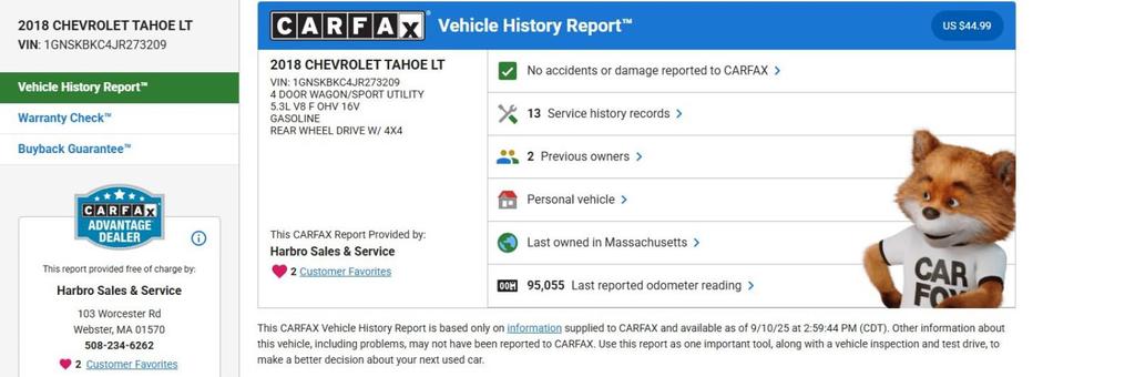 used 2018 Chevrolet Tahoe car, priced at $27,997