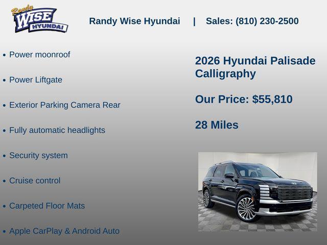 new 2026 Hyundai Palisade car, priced at $55,810