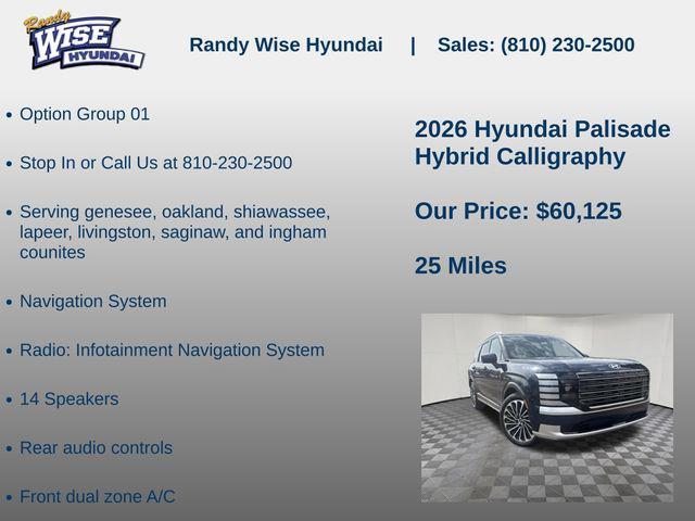 new 2026 Hyundai Palisade Hybrid car, priced at $60,125