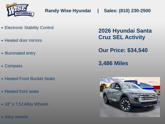 new 2026 Hyundai SANTA CRUZ car, priced at $34,540
