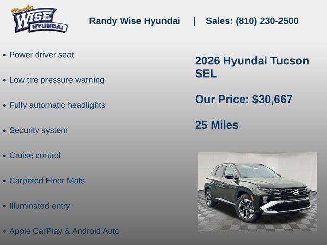 new 2026 Hyundai Tucson car, priced at $30,667