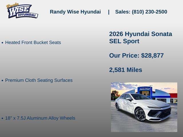new 2026 Hyundai Sonata car, priced at $28,877