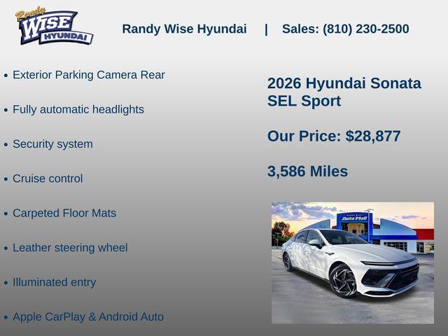 new 2026 Hyundai Sonata car, priced at $28,877