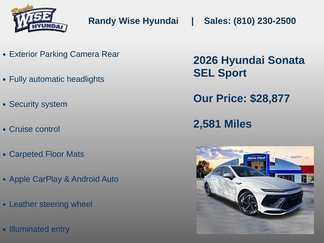 new 2026 Hyundai Sonata car, priced at $28,877