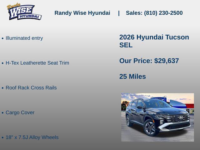 new 2026 Hyundai Tucson car, priced at $29,637