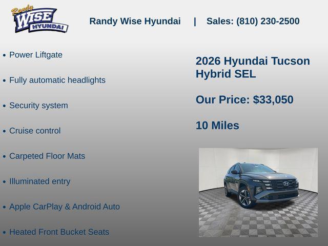 new 2026 Hyundai TUCSON Hybrid car, priced at $33,050