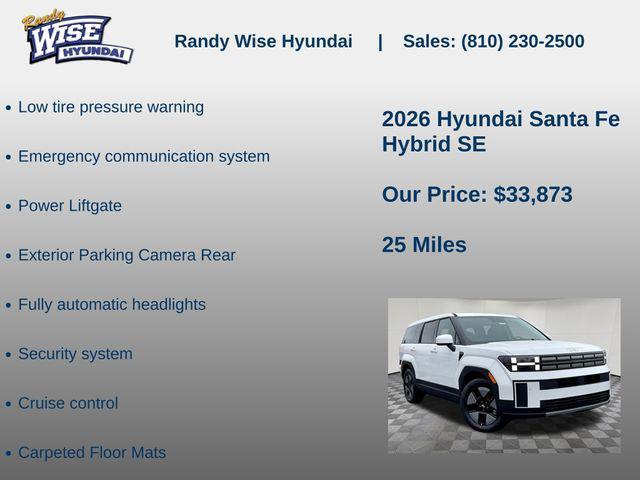 new 2026 Hyundai Santa Fe car, priced at $33,873