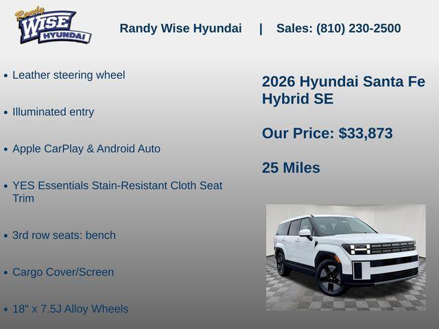 new 2026 Hyundai Santa Fe car, priced at $33,873