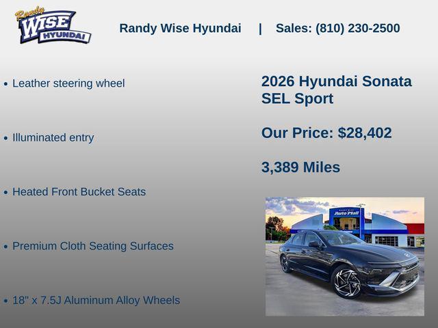 new 2026 Hyundai Sonata car, priced at $28,402