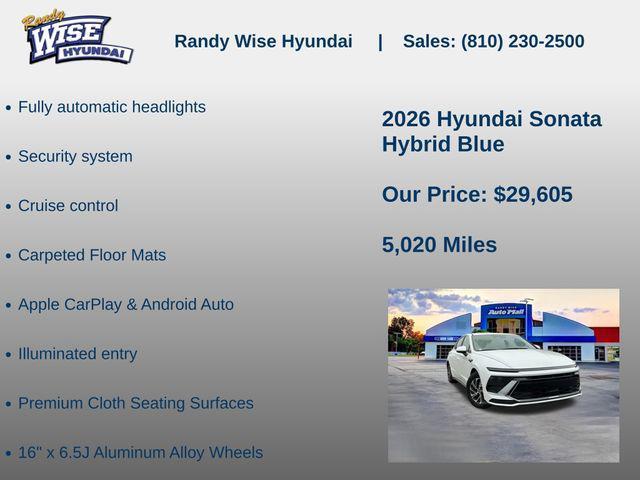 new 2026 Hyundai Sonata Hybrid car, priced at $29,605