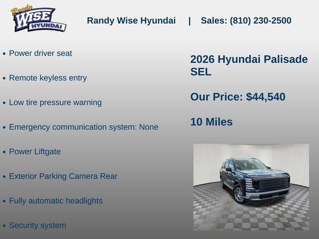 new 2026 Hyundai Palisade car, priced at $44,540