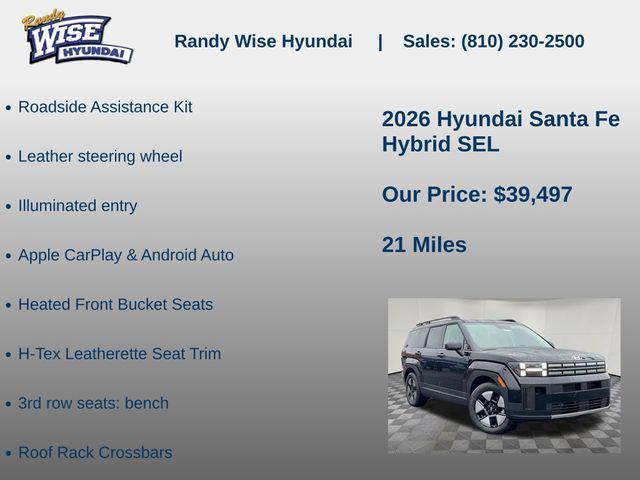 new 2026 Hyundai Santa Fe car, priced at $39,497