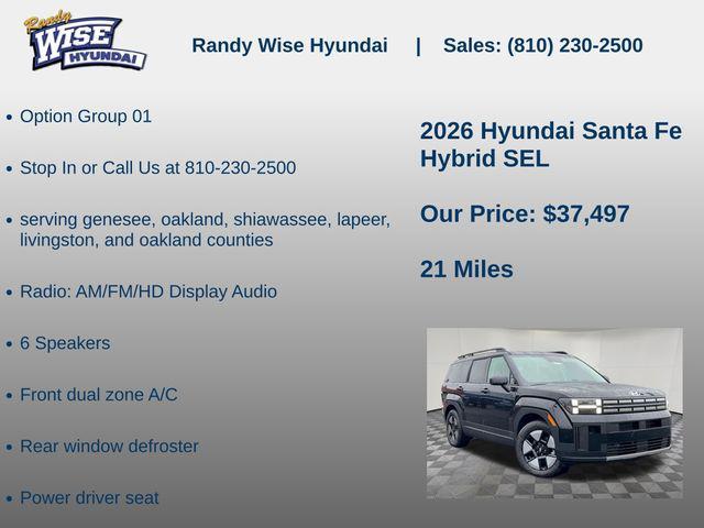 new 2026 Hyundai Santa Fe car, priced at $37,497
