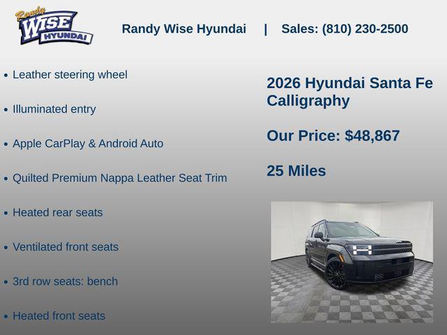 new 2026 Hyundai Santa Fe car, priced at $48,867