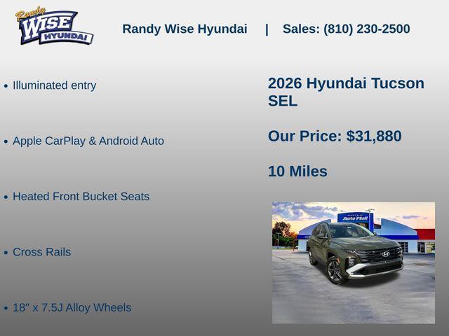 new 2026 Hyundai Tucson car, priced at $31,880