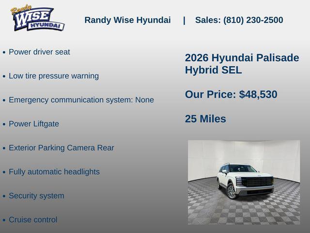 new 2026 Hyundai Palisade Hybrid car, priced at $48,530