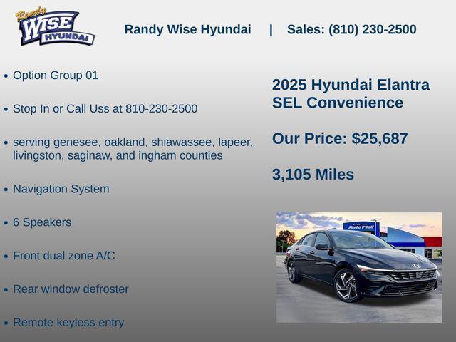 new 2025 Hyundai Elantra car, priced at $25,687