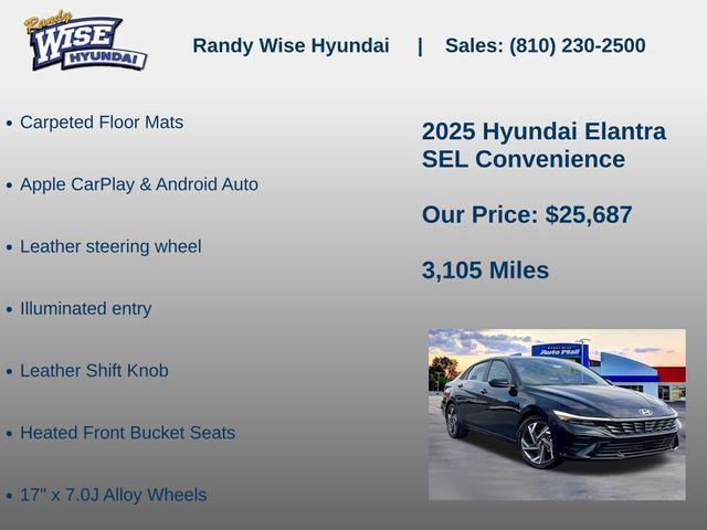 new 2025 Hyundai Elantra car, priced at $25,687