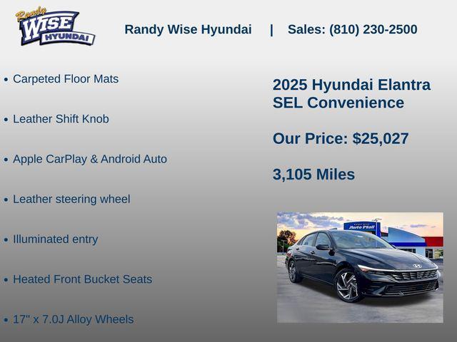 new 2025 Hyundai Elantra car, priced at $25,027