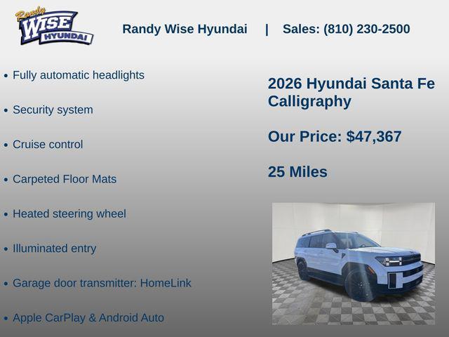 new 2026 Hyundai Santa Fe car, priced at $47,367
