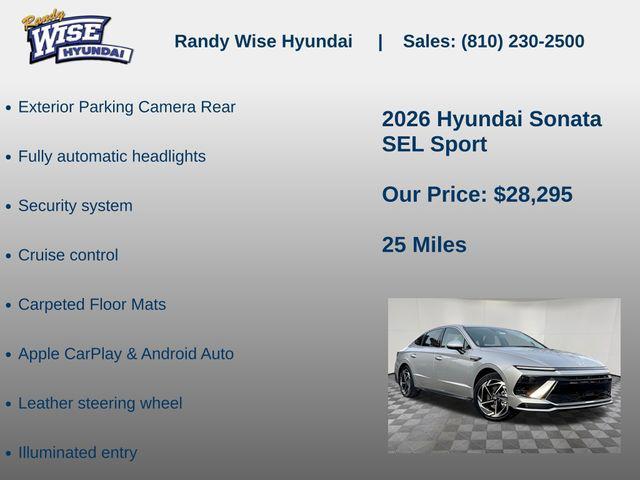 new 2026 Hyundai Sonata car, priced at $28,295