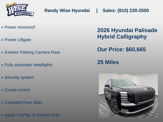 new 2026 Hyundai Palisade Hybrid car, priced at $60,665